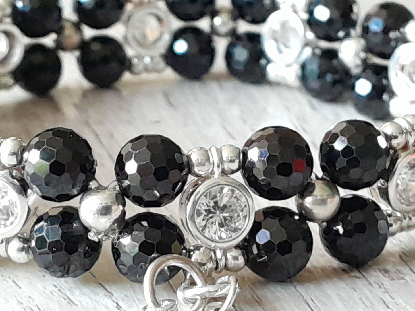 Tourmaline Women's Bracelet with 925 sterling silver. (16-17cm) (11)