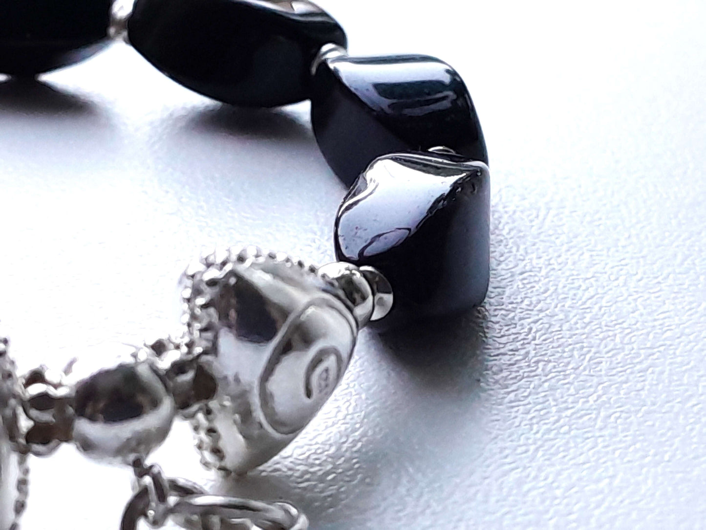 Onyx Bracelet with 925 sterling silver (16cm) |