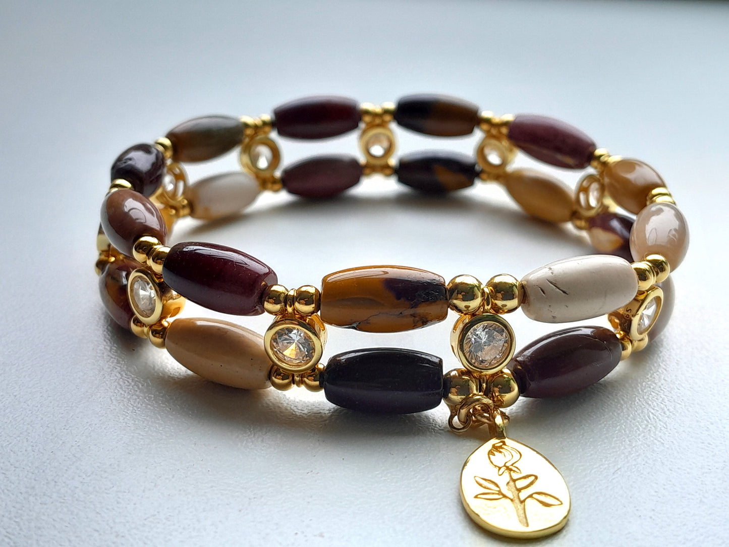Uniquely beautiful Mookaite Bracelet (17cm) |