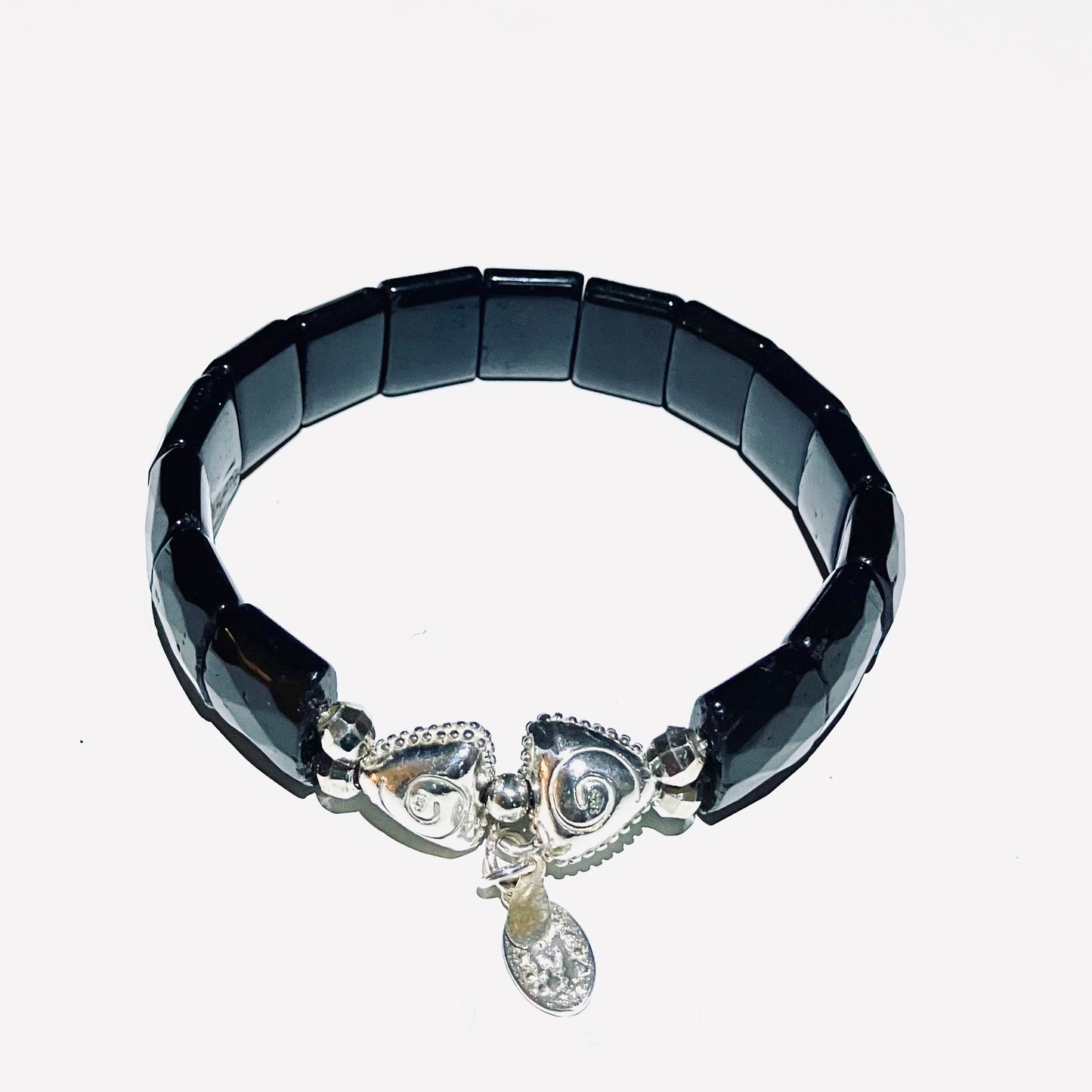 Tourmaline Bangle Bracelet with 925 sterling silver (17.5-18.5mm) (29)