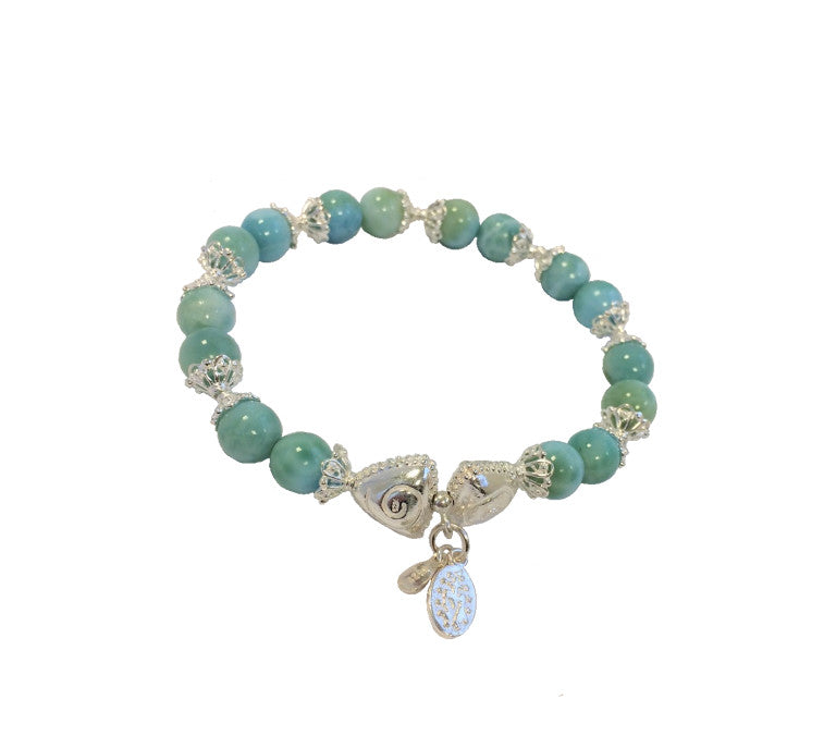 Larimar 9mm AA Quality Bracelet (17,5-18,5cm) (91)