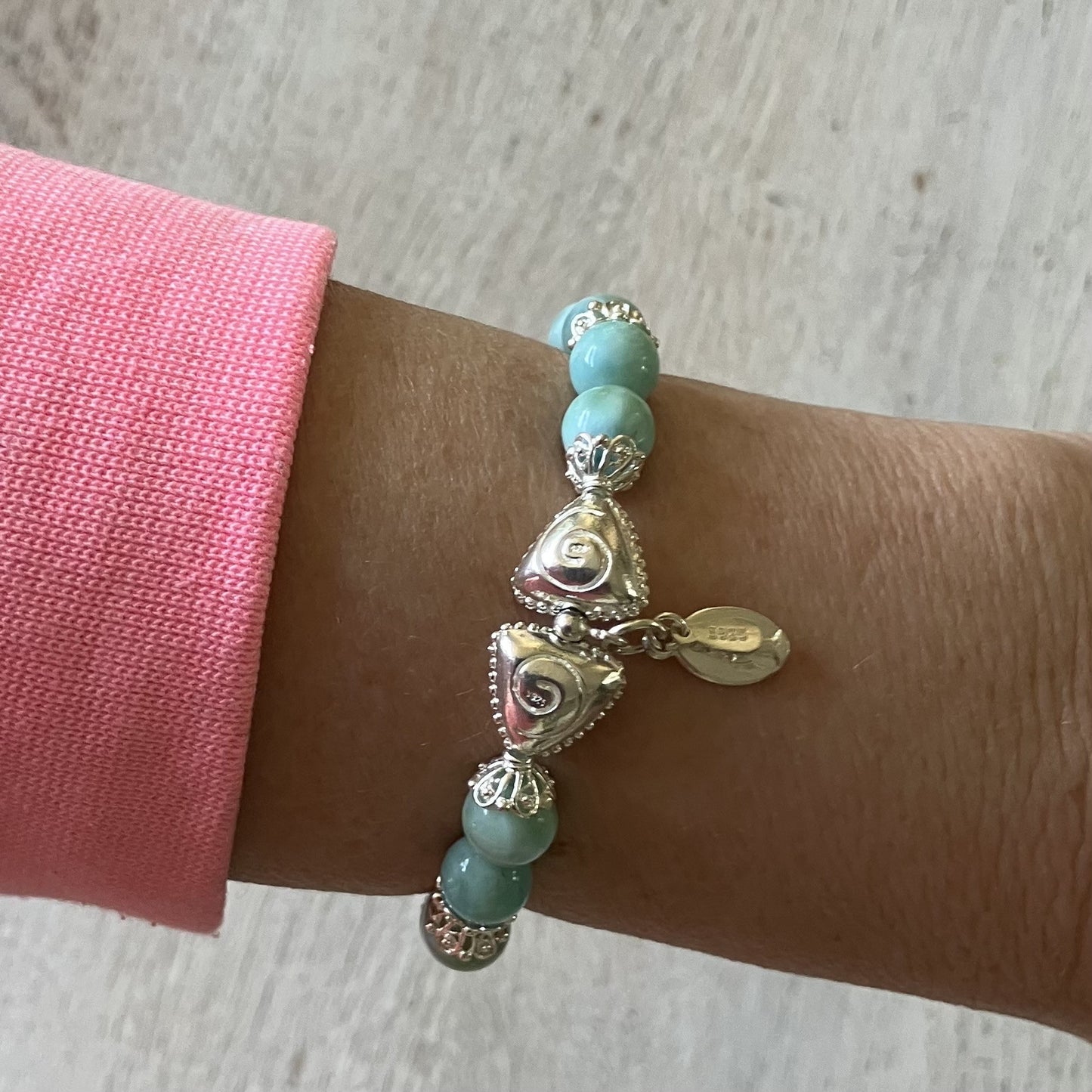 Larimar 9mm AA Quality Bracelet (17,5-18,5cm) (91)