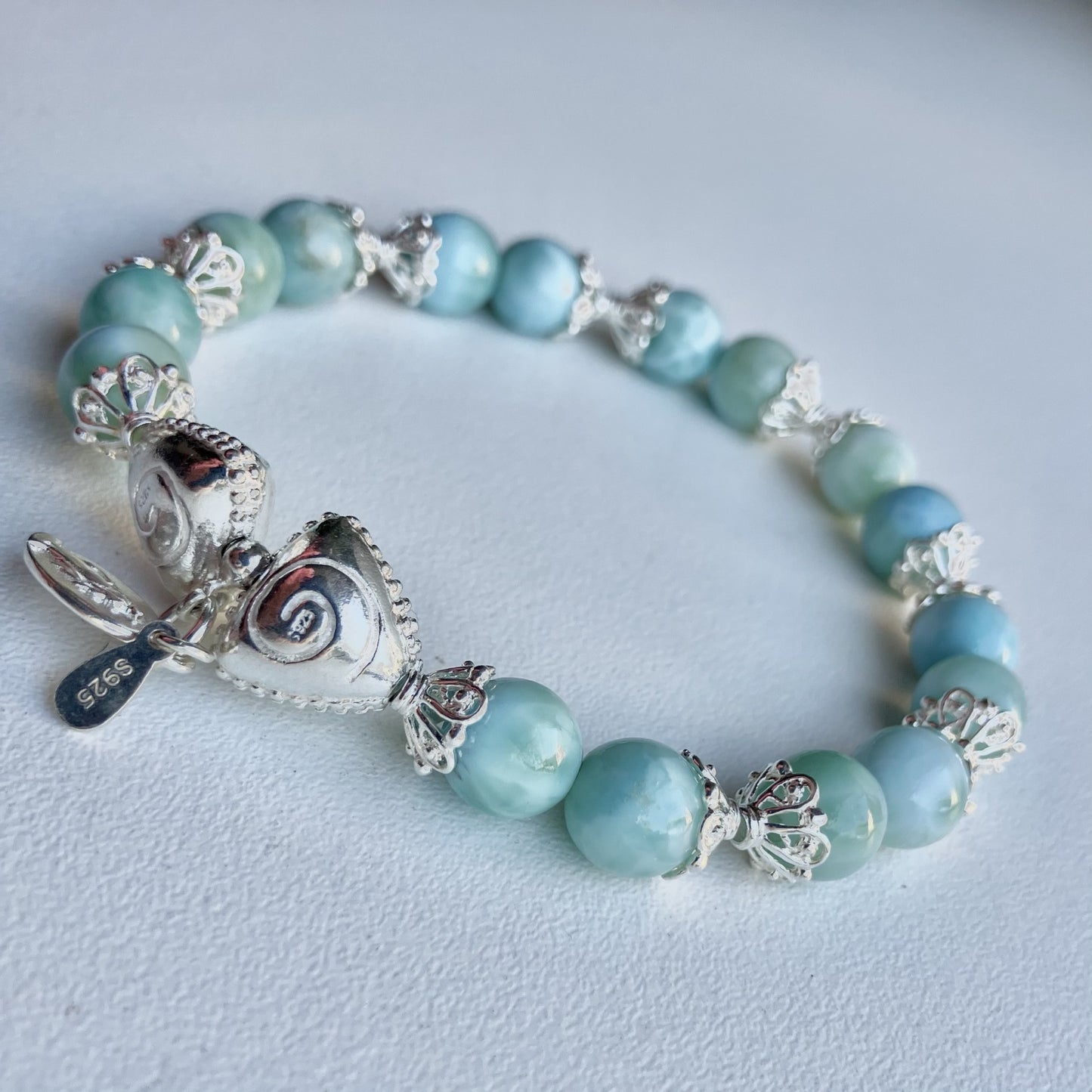 Larimar 9mm AA Quality Bracelet (17,5-18,5cm) (91)