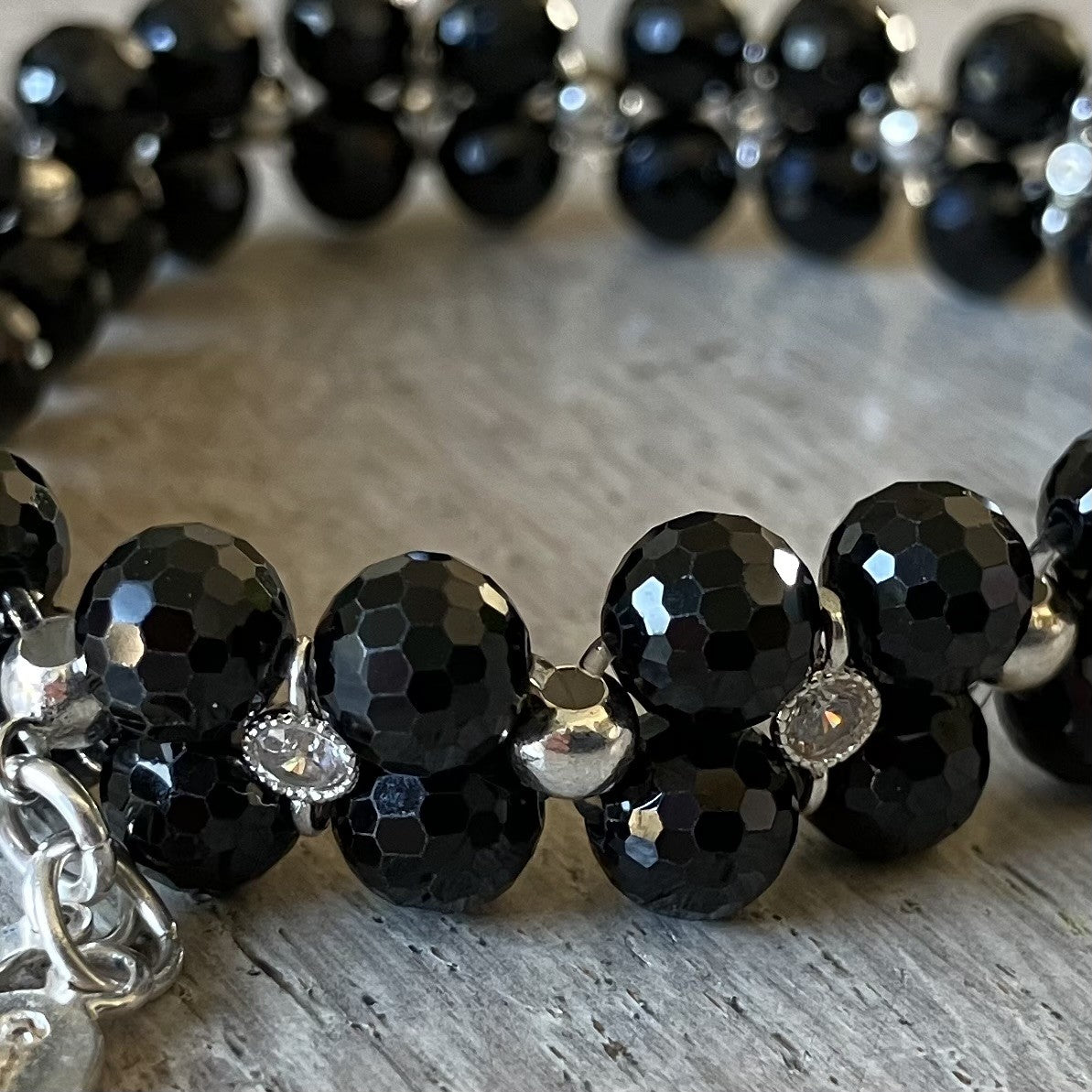Tourmaline Women's Bracelet with 925 sterling silver. (16-17cm) (95)