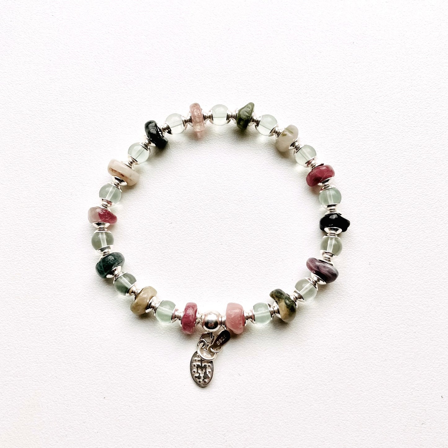 Tourmaline Multicolor Split Bracelet 17,5-18,5cm (96)