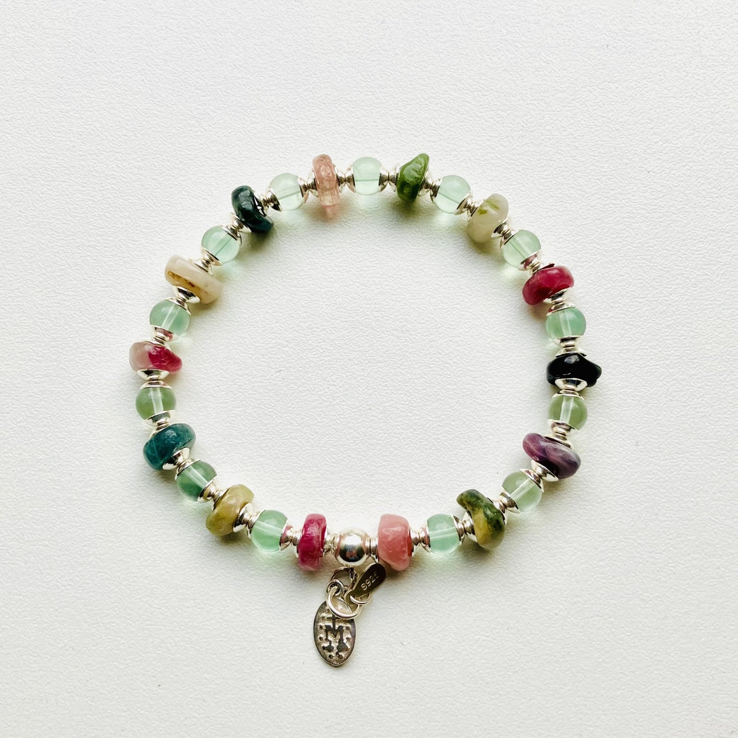 Tourmaline Multicolor Split Bracelet 17,5-18,5cm (96)