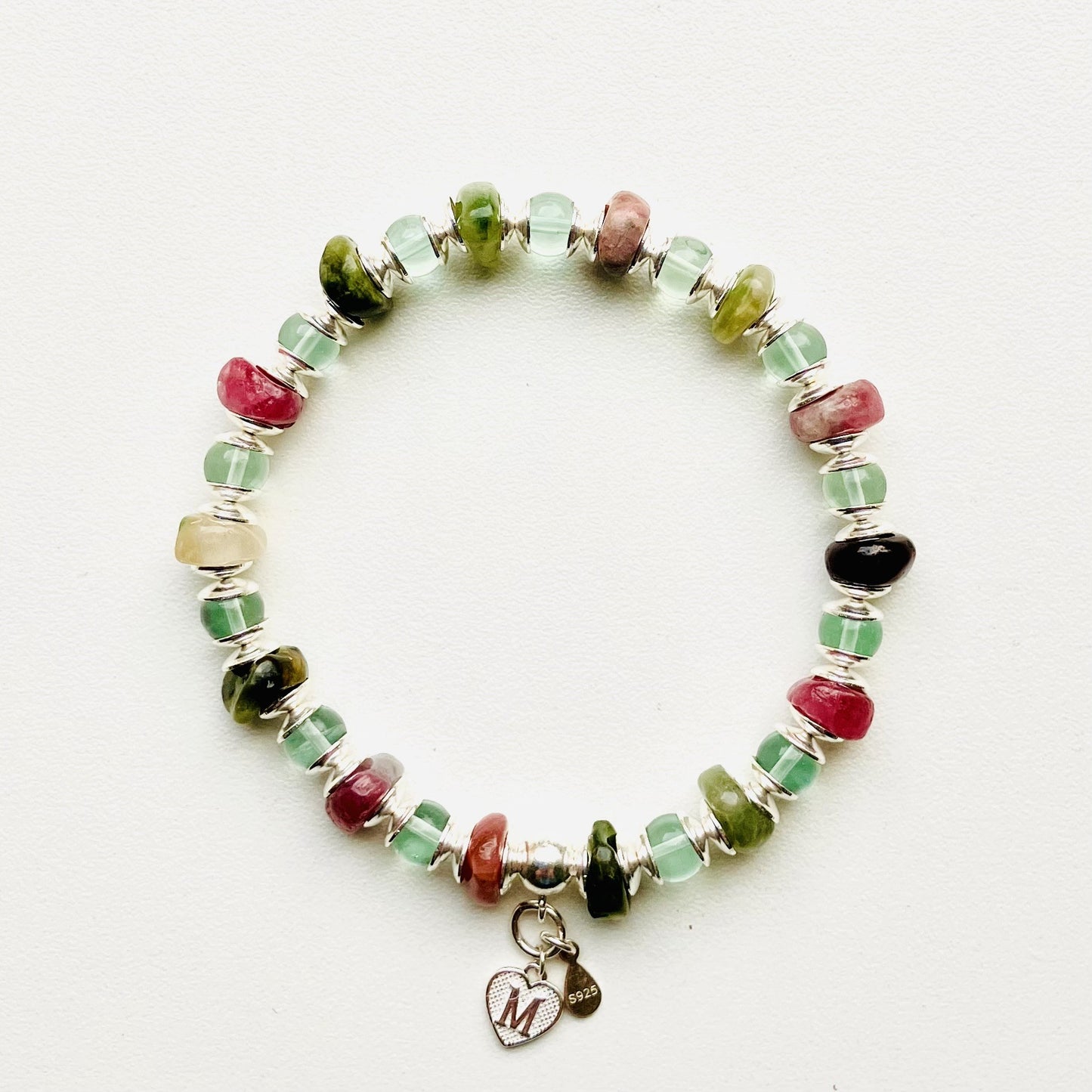 Tourmaline Multicolor Split Bracelet 17-18cm (99)
