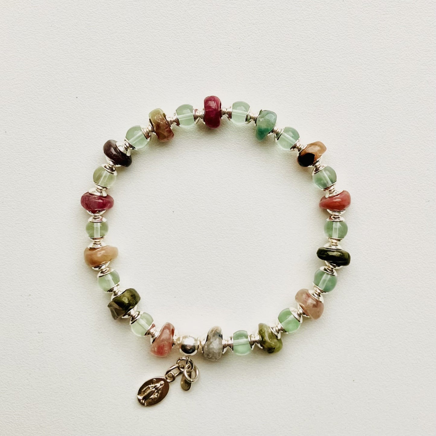 Tourmaline Multicolor Split Bracelet 17-18cm (100)