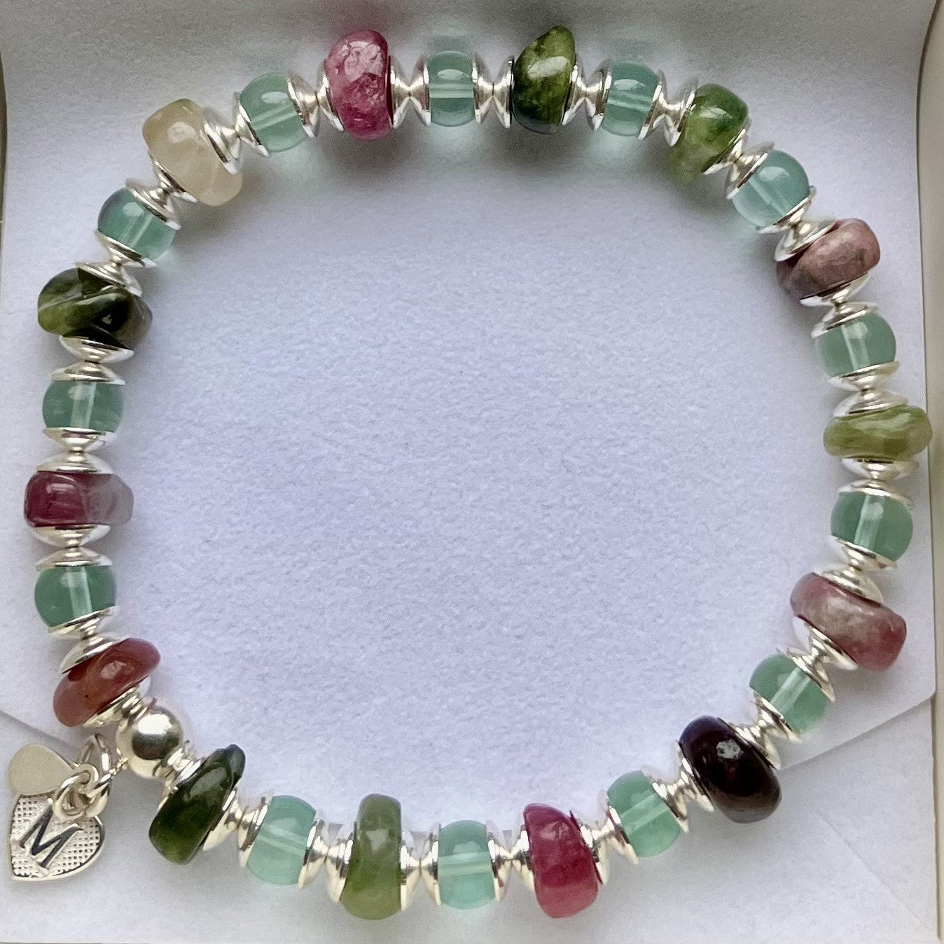 Tourmaline Multicolor Split Bracelet 17-18cm (99)