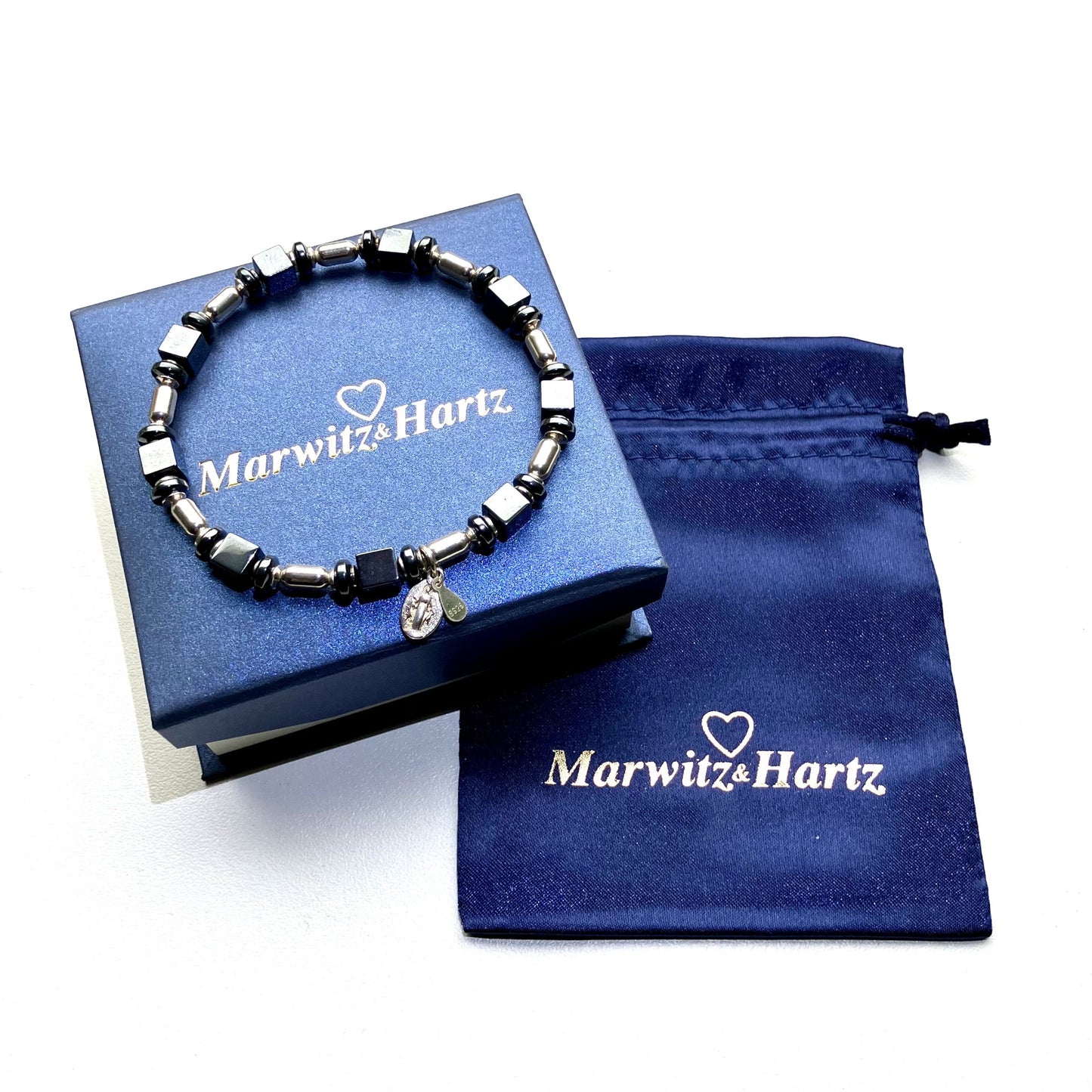 Hematite Bracelet 925 Sterling Silver (18,5 - 19,5cm) (15)