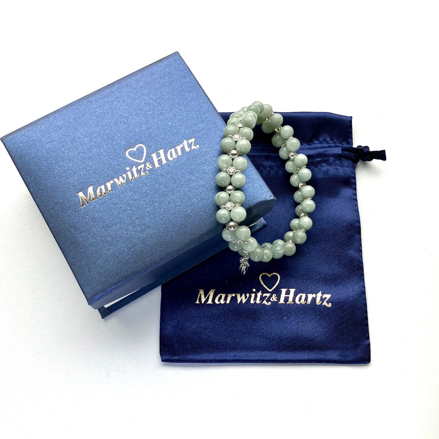Jadeite Bracelet 925 silver (17,5-18,5cm) (92)