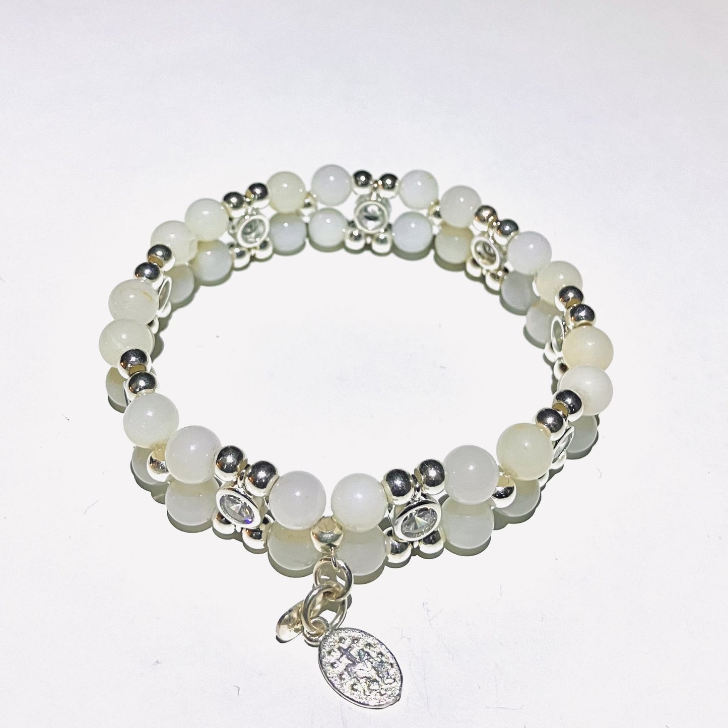 Chrysopal Bracelet in 925 sterling silver (16,5 - 17,5cm) (14)