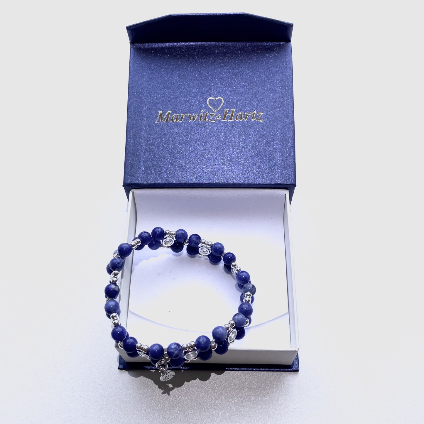 Sodalite Bracelet 925 sterling (17-18cm) (73)
