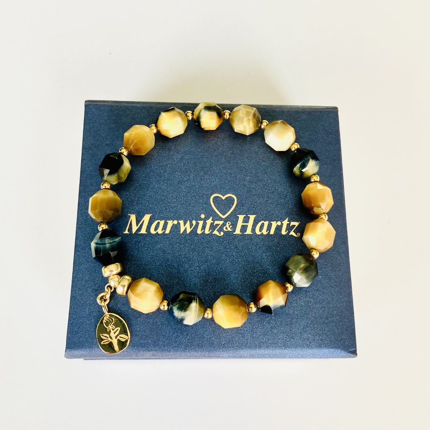 Tiger Eye facet gold (18-19cm) (19)