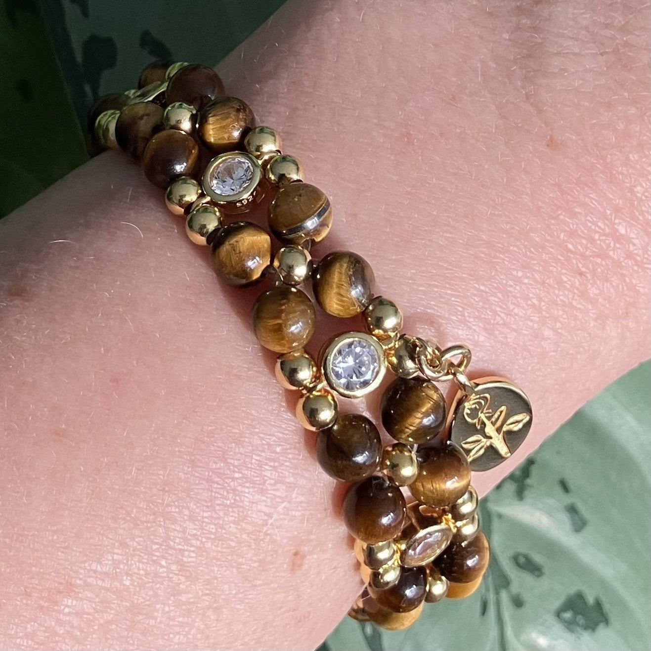 Tiger Eye double gold (18-19cm) (47)