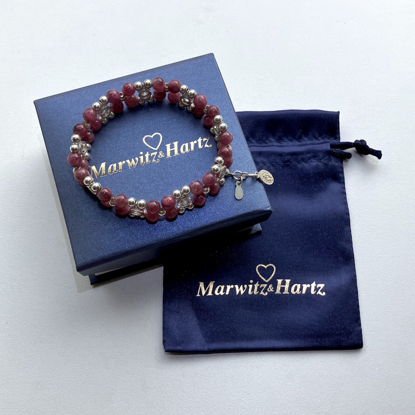 Tourmaline Bracelet 925 silver & zirkon 16,5-17,5cm (60)