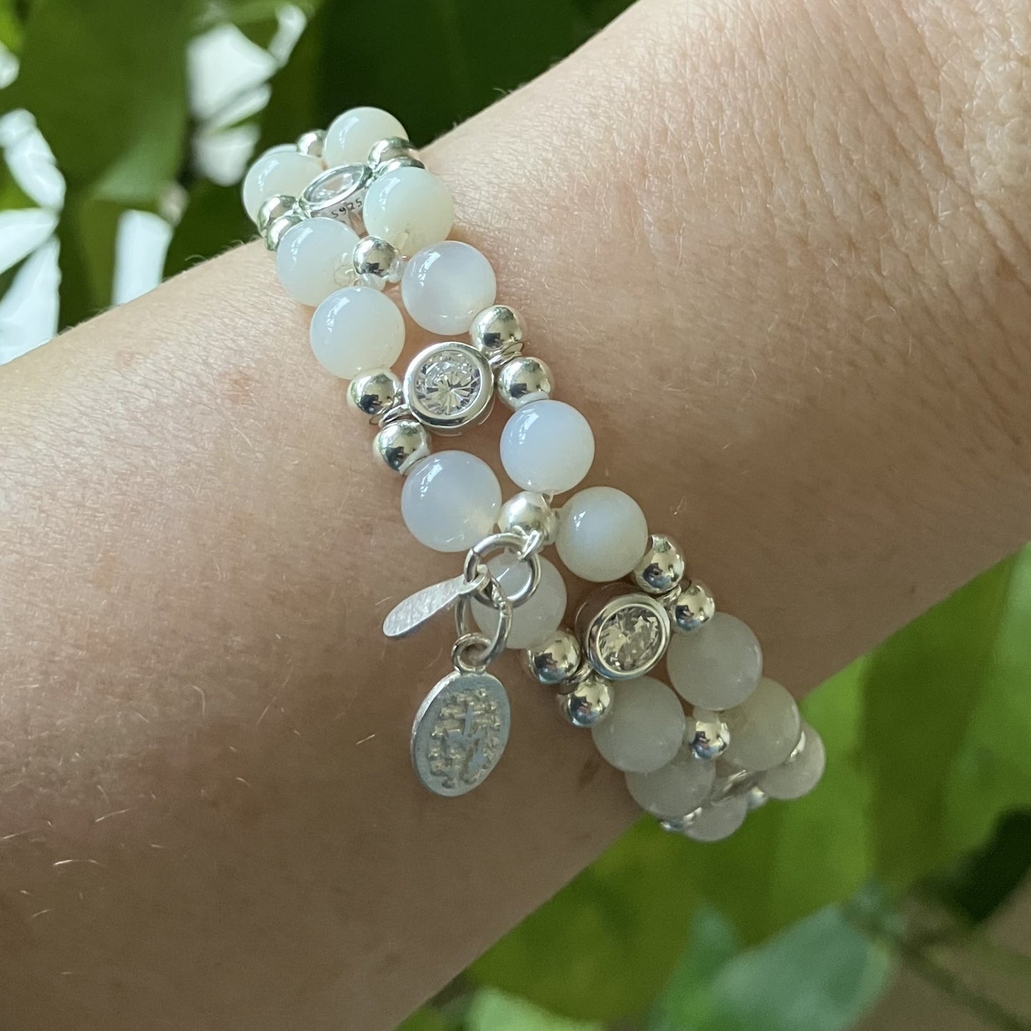 Chrysopal Bracelet in 925 sterling silver (16,5 - 17,5cm) (14)