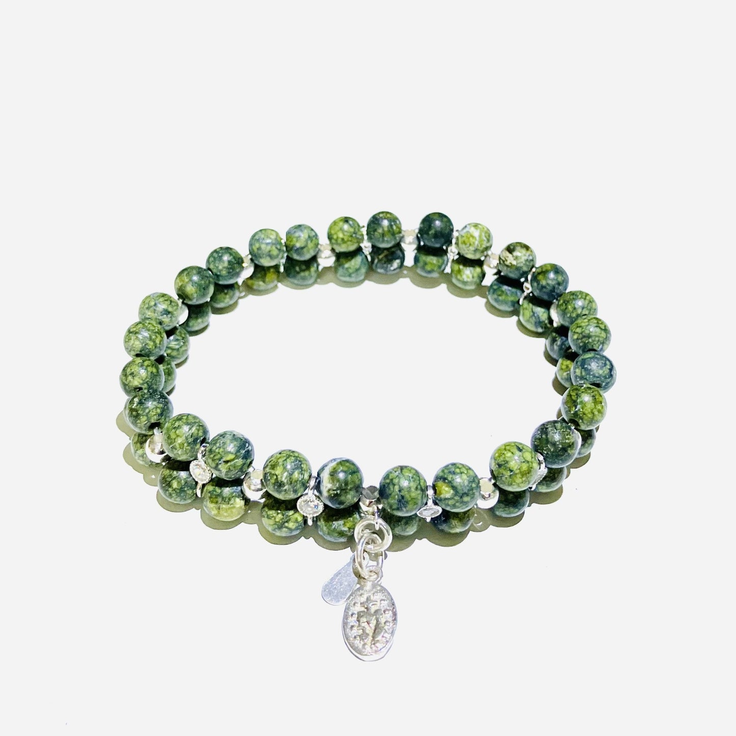 Serpentine Bracelet 925 sterling silver (16,5-17,5cm)    (65)